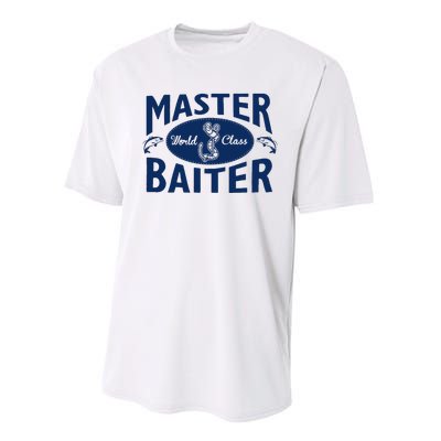 Master Baiter T Shirt Funny Fishing Saying T Shirt Offensive T Shirt Slogan Performance Sprint T-Shirt