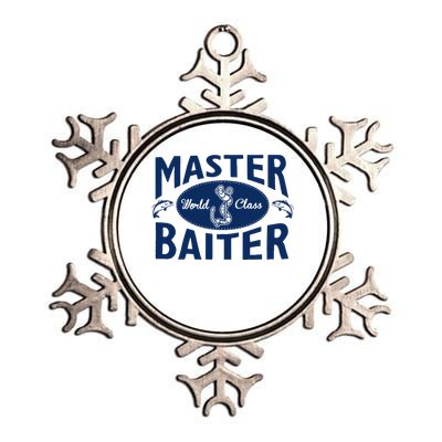 Master Baiter T Shirt Funny Fishing Saying T Shirt Offensive T Shirt Slogan Metallic Star Ornament