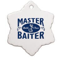 Master Baiter T Shirt Funny Fishing Saying T Shirt Offensive T Shirt Slogan Ceramic Star Ornament