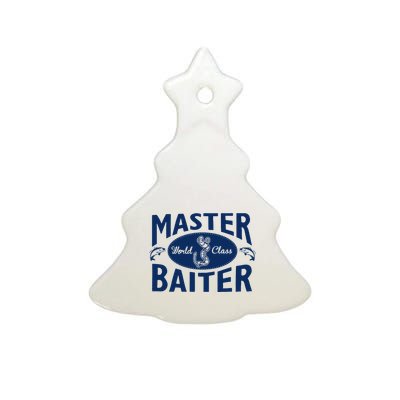 Master Baiter T Shirt Funny Fishing Saying T Shirt Offensive T Shirt Slogan Ceramic Tree Ornament