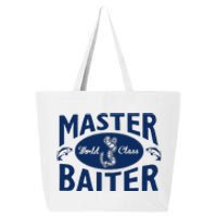 Master Baiter T Shirt Funny Fishing Saying T Shirt Offensive T Shirt Slogan 25L Jumbo Tote