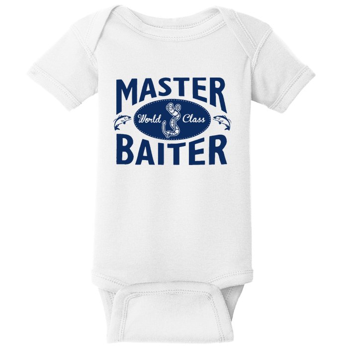 Master Baiter T Shirt Funny Fishing Saying T Shirt Offensive T Shirt Slogan Baby Bodysuit