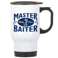 Master Baiter T Shirt Funny Fishing Saying T Shirt Offensive T Shirt Slogan Stainless Steel Travel Mug