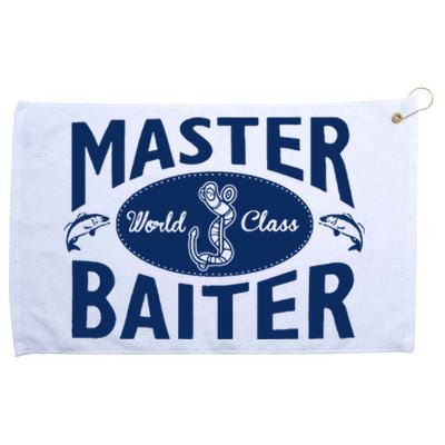 Master Baiter T Shirt Funny Fishing Saying T Shirt Offensive T Shirt Slogan Grommeted Golf Towel