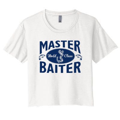 Master Baiter T Shirt Funny Fishing Saying T Shirt Offensive T Shirt Slogan Women's Crop Top Tee