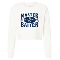 Master Baiter T Shirt Funny Fishing Saying T Shirt Offensive T Shirt Slogan Cropped Pullover Crew