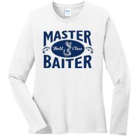 Master Baiter T Shirt Funny Fishing Saying T Shirt Offensive T Shirt Slogan Ladies Long Sleeve Shirt