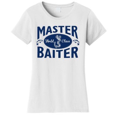 Master Baiter T Shirt Funny Fishing Saying T Shirt Offensive T Shirt Slogan Women's T-Shirt