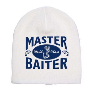 Master Baiter T Shirt Funny Fishing Saying T Shirt Offensive T Shirt Slogan Short Acrylic Beanie