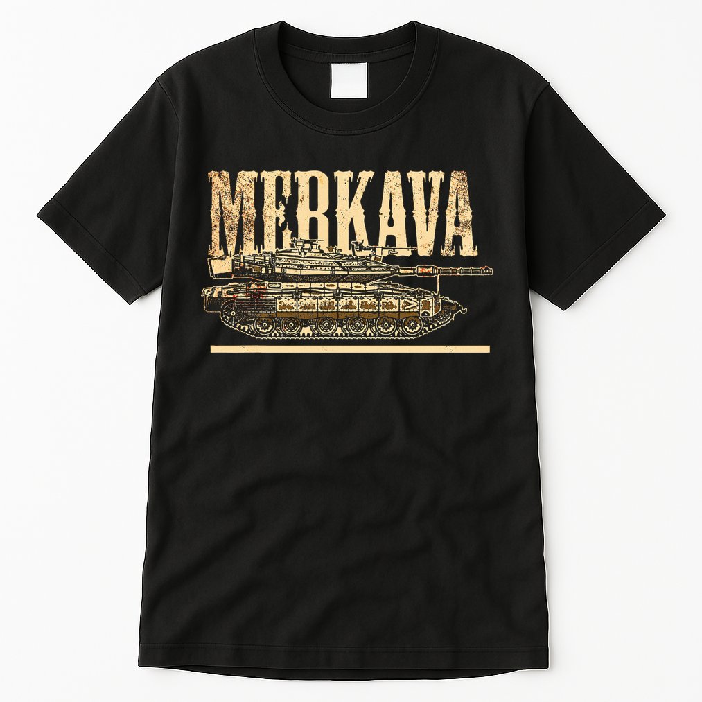 Merkava Battle Tank Israel Israeli Military Tall T-Shirt