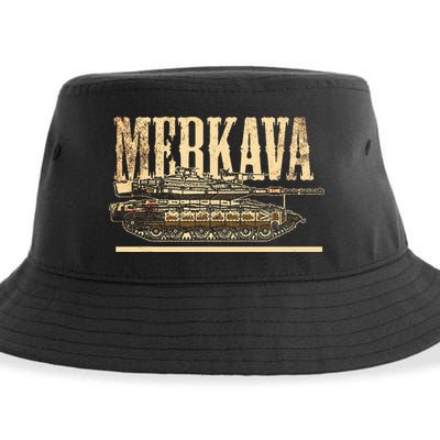 Merkava Battle Tank Israel Israeli Military Sustainable Bucket Hat