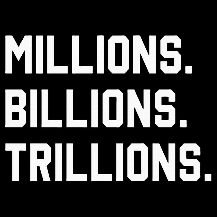 Millions Billions Trillions Cooling Performance Crew T-Shirt