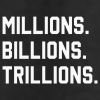 Millions Billions Trillions Adult Drive Performance Visor