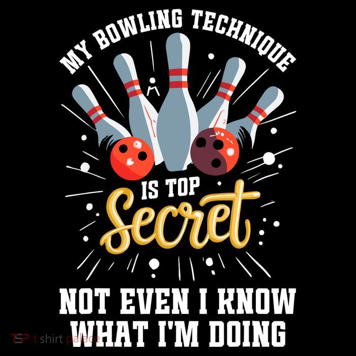 My Bowling Technique Is Top Secret Funny Bowling Bowler 16 in Basic Backpack