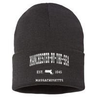 Manchester By The Sea Massachusetts Ma Vintage Athletic Sustainable Knit Beanie