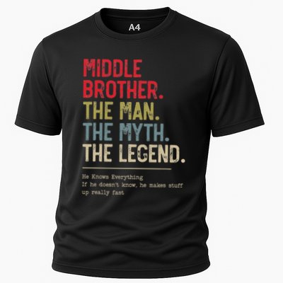 Middle Brother The Man The Myth The Legend For Brother Performance Shirt