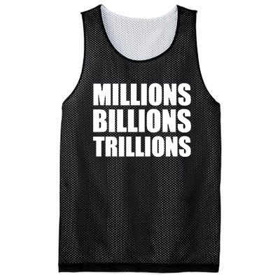 Millions Billions Trillions Mesh Reversible Basketball Jersey Tank