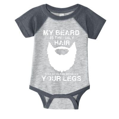 My Beard The Only Hair That Should Be Between YourLegs Infant Baby Jersey Bodysuit