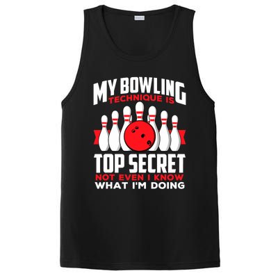 My Bowling Technique is Top Secret Funny Bowling Bowler PosiCharge Competitor Tank