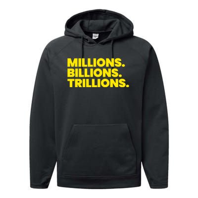 Millions Billions Trillions Performance Fleece Hoodie