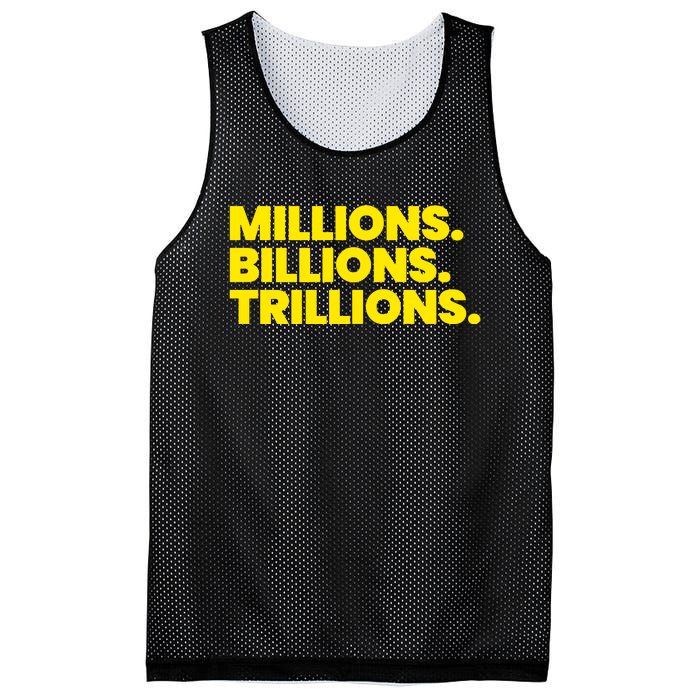 Millions Billions Trillions Mesh Reversible Basketball Jersey Tank