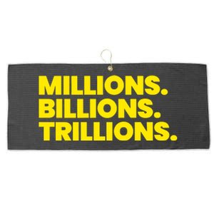 Millions Billions Trillions Large Microfiber Waffle Golf Towel