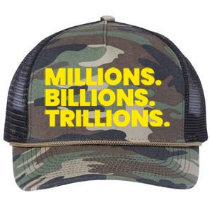 Millions Billions Trillions Retro Rope Trucker Hat Cap