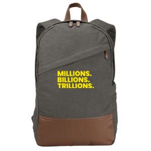 Millions Billions Trillions Cotton Canvas Backpack