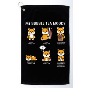 My Bubble Tea Moods Boba Bubble Tea Cup Anime Platinum Collection Golf Towel