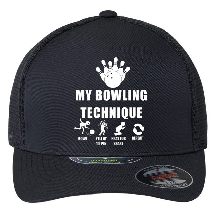 My Bowling Technique Flexfit Unipanel Trucker Cap