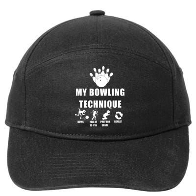My Bowling Technique 7-Panel Snapback Hat
