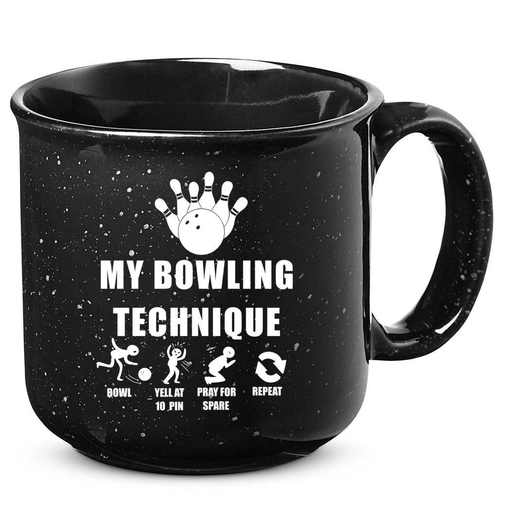 My Bowling Technique 15oz Campfire Ceramic Mug