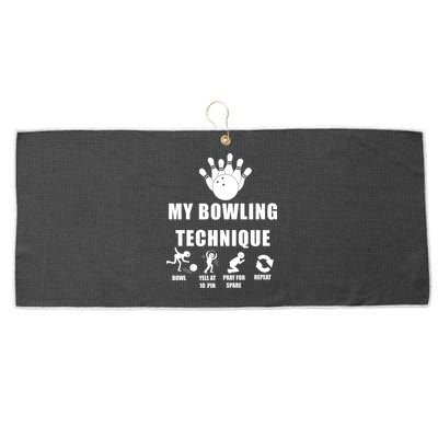My Bowling Technique Large Microfiber Waffle Golf Towel