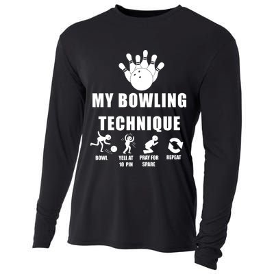 My Bowling Technique Cooling Performance Long Sleeve Crew