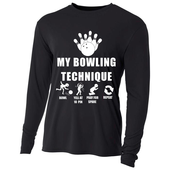 My Bowling Technique Cooling Performance Long Sleeve Crew