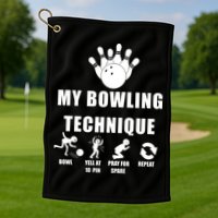 My Bowling Technique Golf Towel