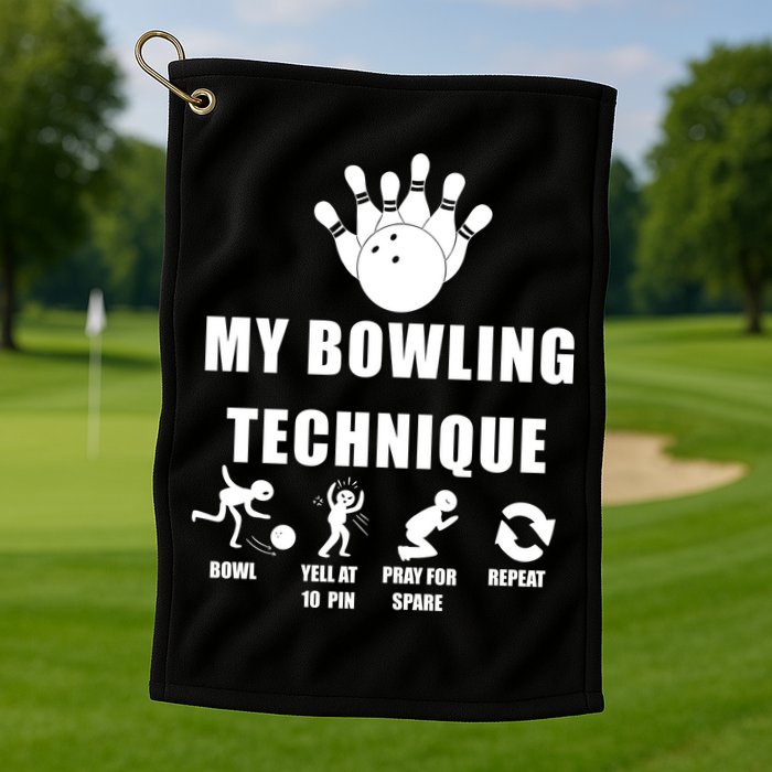 My Bowling Technique Golf Towel