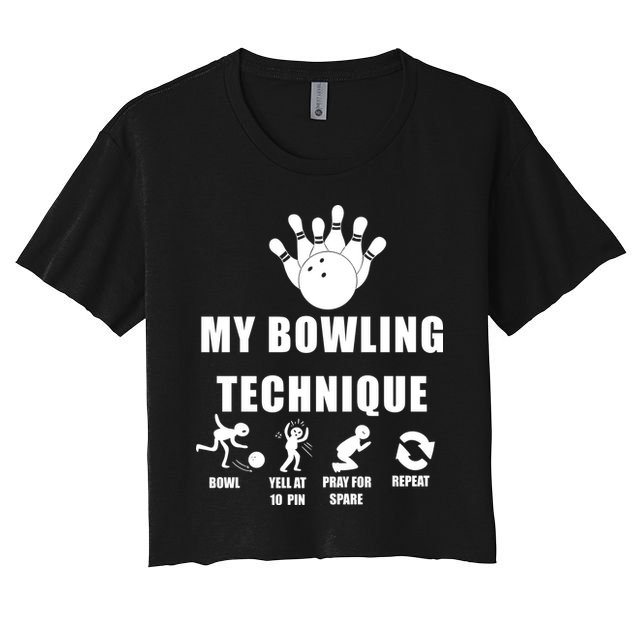 My Bowling Technique Crop Top