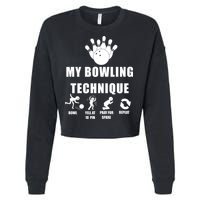 My Bowling Technique Cropped Pullover Crew