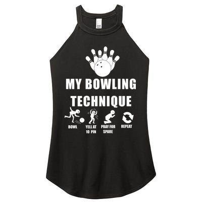 My Bowling Technique Women's Perfect Tri Rocker Tank
