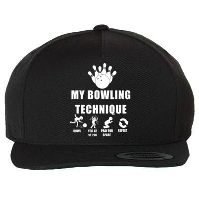 My Bowling Technique Wool Snapback Cap