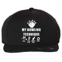 My Bowling Technique Wool Snapback Cap