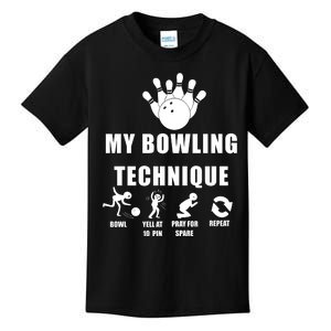 My Bowling Technique Kids T-Shirt