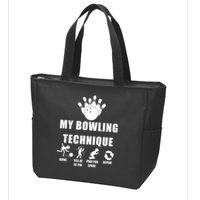 My Bowling Technique Zip Tote Bag