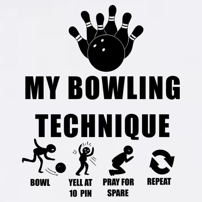 My Bowling Technique Garment-Dyed Sweatshirt