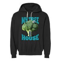 My Broccoli Tree House Funny Garment-Dyed Fleece Hoodie