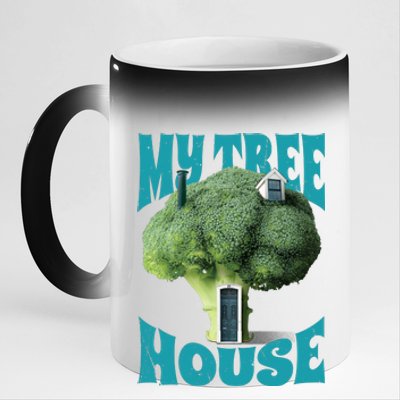 My Broccoli Tree House Funny 11oz Black Color Changing Mug