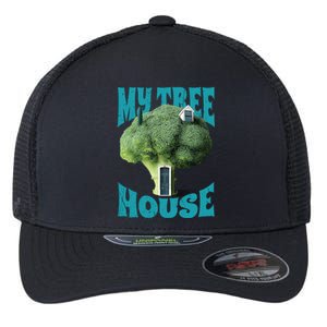 My Broccoli Tree House Funny Flexfit Unipanel Trucker Cap