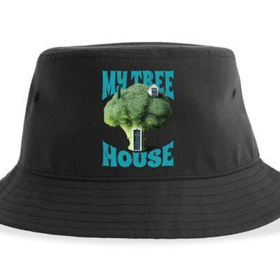 My Broccoli Tree House Funny Sustainable Bucket Hat