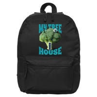 My Broccoli Tree House Funny 16 in Basic Backpack